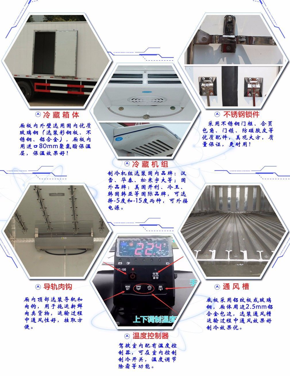 江淮帅铃X小型冷藏车(厢长3.1米)部件图