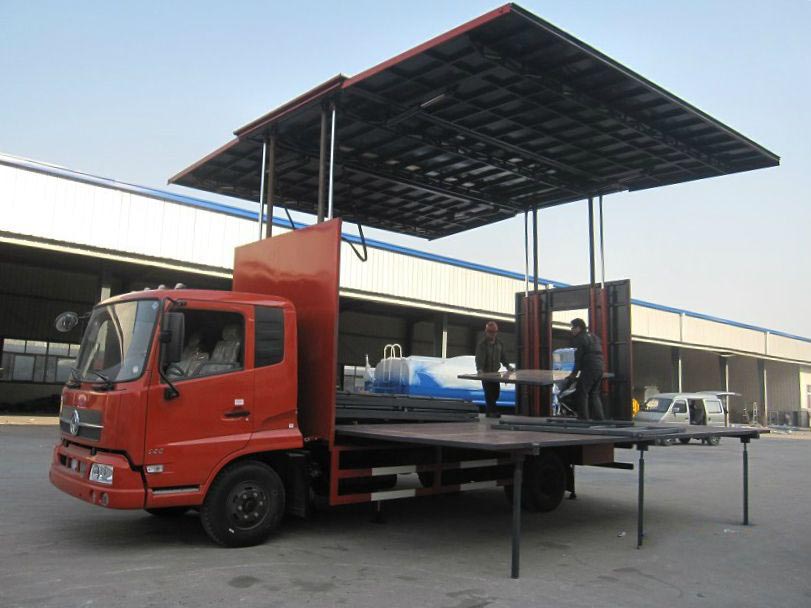 天锦舞台车(两面展开)
