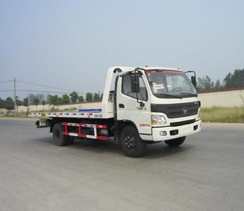 福田平板一托二国四清障车