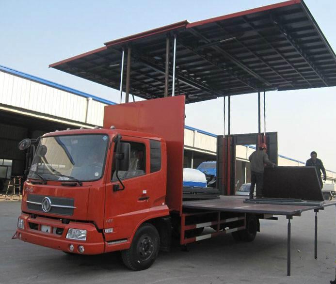 天锦舞台车(两面展开)