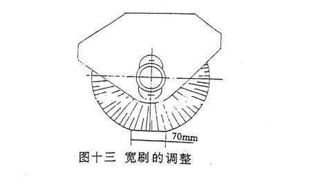 扫路车宽刷的调整